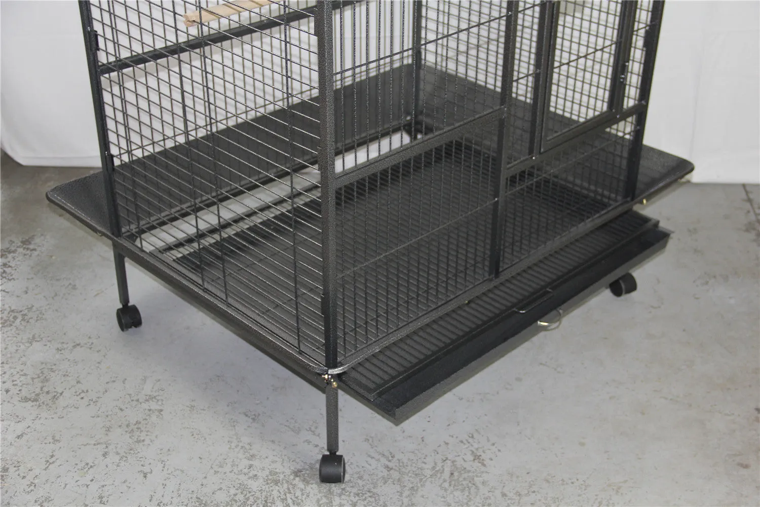 160cm XL Bird Cage | Pet Parrot Aviary With Budgie Perch and Castor Wheels