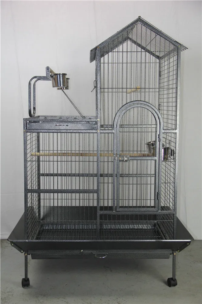 160cm XL Bird Cage | Pet Parrot Aviary With Budgie Perch and Castor Wheels
