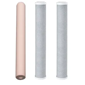20"x2.5"BB Blue Slim Water Filter Cartridges | Particle   Coconut Carbon Filters