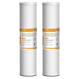 20"x4.5" 5 Micron CTO Carbon Block Water Filter Whole House Cartridges