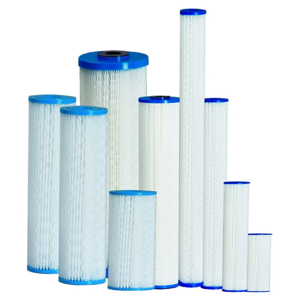20"x4.5" Big Blue House   Tank Water Filter Spun   Silver Carbon Filters