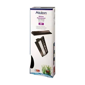 Aqueon Deluxe Full Fluorescent Hood - Black - 30" x 12"