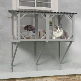 Cat Window Box  Window Perches for Indoor Cats, Sturdy Cat Perch for Sunbathing, Napping & Nature Viewing, All Weather Use