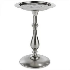 Classic Pewter Pedestal Bird Bath