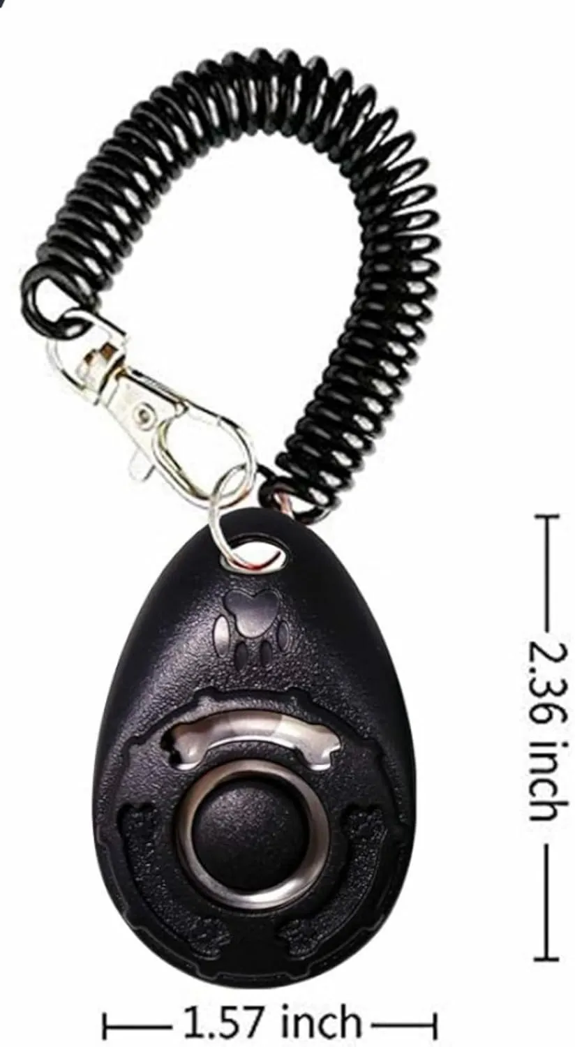 Dog Training Clicker with Wrist Band (Pink)