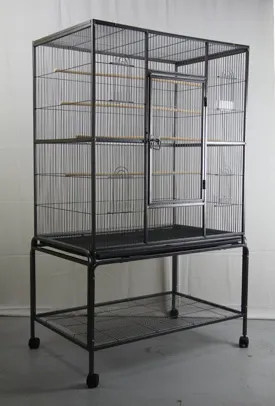 Durable 140cm Large Bird Cage with Stand, Perches, Bowls - YES4PETS