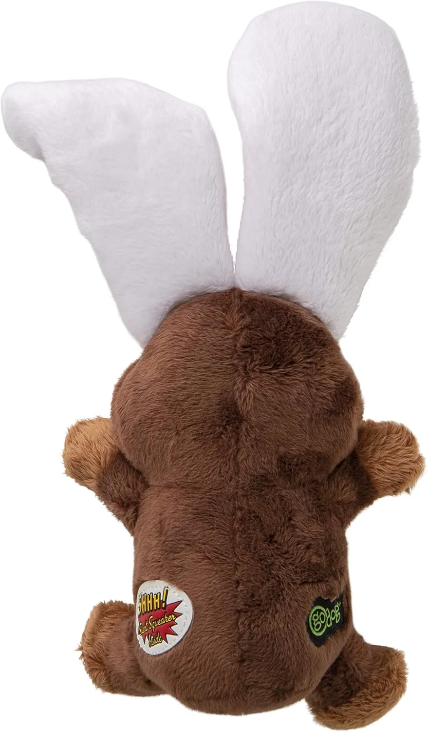 goDog® Silent Squeak™ Flips Monkey Rabbit Dog Toy