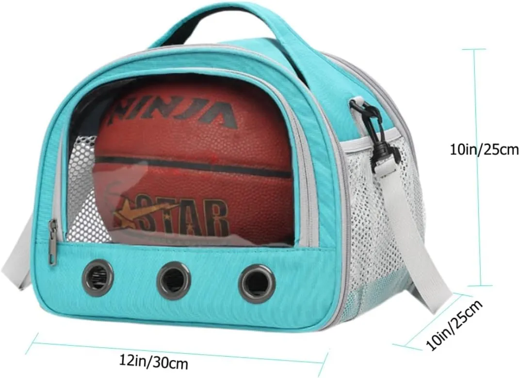 Guinea Pig Carrier Bag,Small Animal Bird Parrots Ferret Hamster Squirrel Rabbit Turtle Carrier Bag,Portable Bunny Bearded Dragon Carrier Travel Carrier Outdoor (Blue)