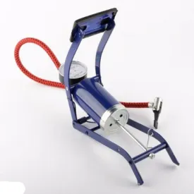 Hand Foot Operated Air Tire Pump for Inflatable Bike Bicycle with Gauge