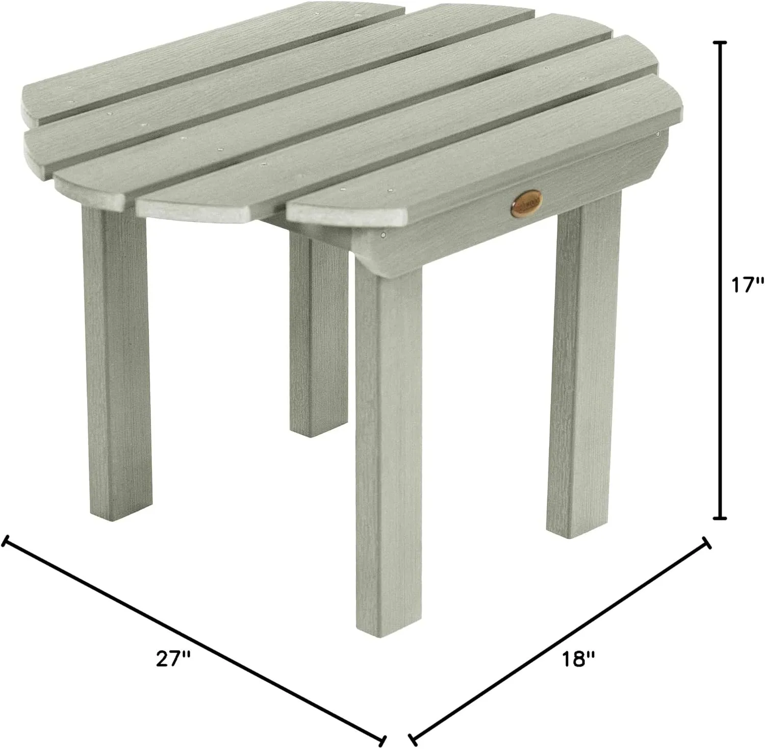 highwood Classic Westport Side Table, Eucalyptus
