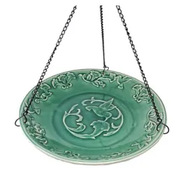 Hummingbird Ceramic Hanging Bird Bath