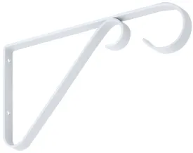 National Hardware V2653 Series N274-522 Plant Bracket, 6 in L, Steel, White :CD: QUANTITY: 1