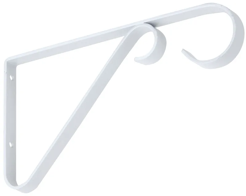 National Hardware V2653 Series N274-522 Plant Bracket, 6 in L, Steel, White :CD: QUANTITY: 1