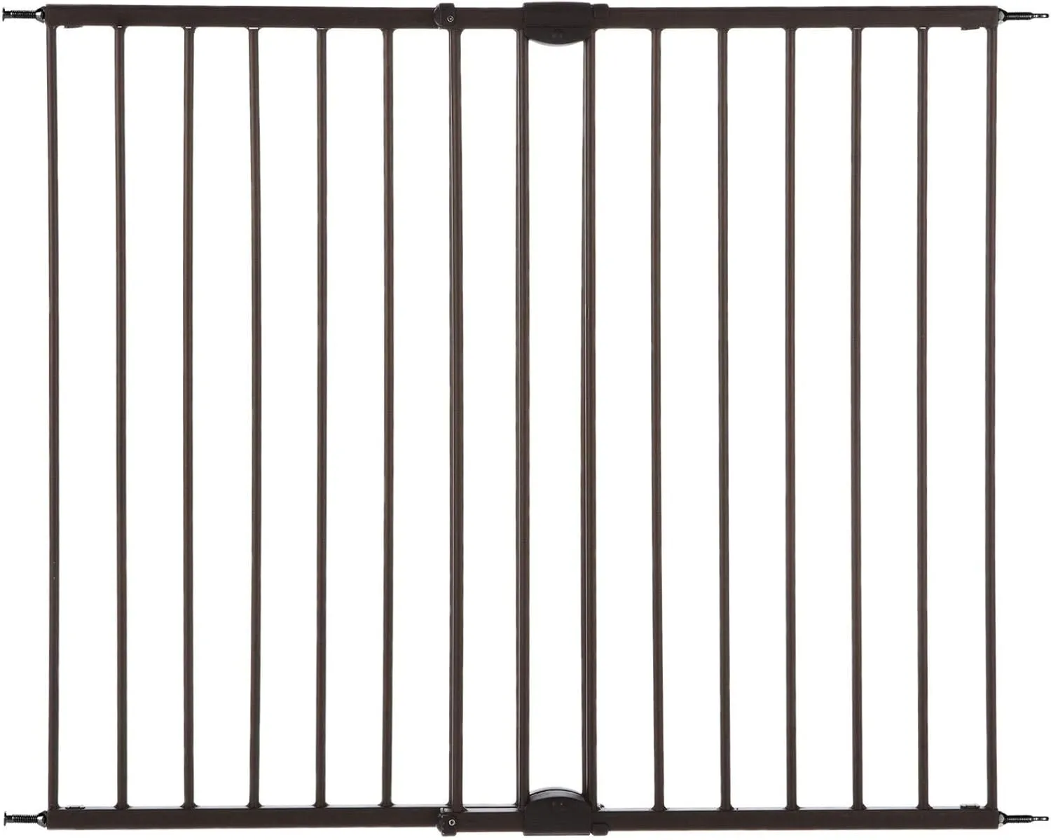North States MyPet Windsor Walk Thru Pet Gate: 28.68" - 47.85" Wide Dog Gate. Hardware Mount, Dog Gates for the house, Cat Gate for Doorway. 31" Tall, Matte Bronze