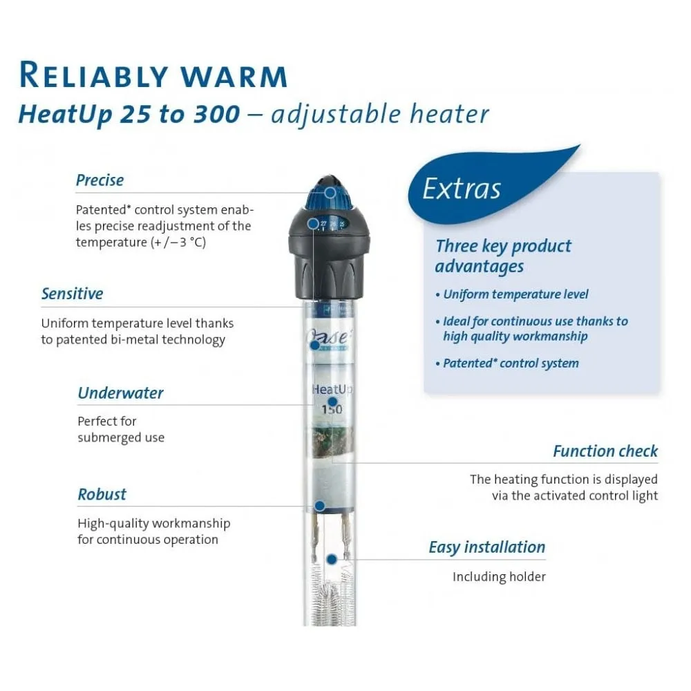 Oase HeatUp Aquarium Fish Tank Heaters 75w