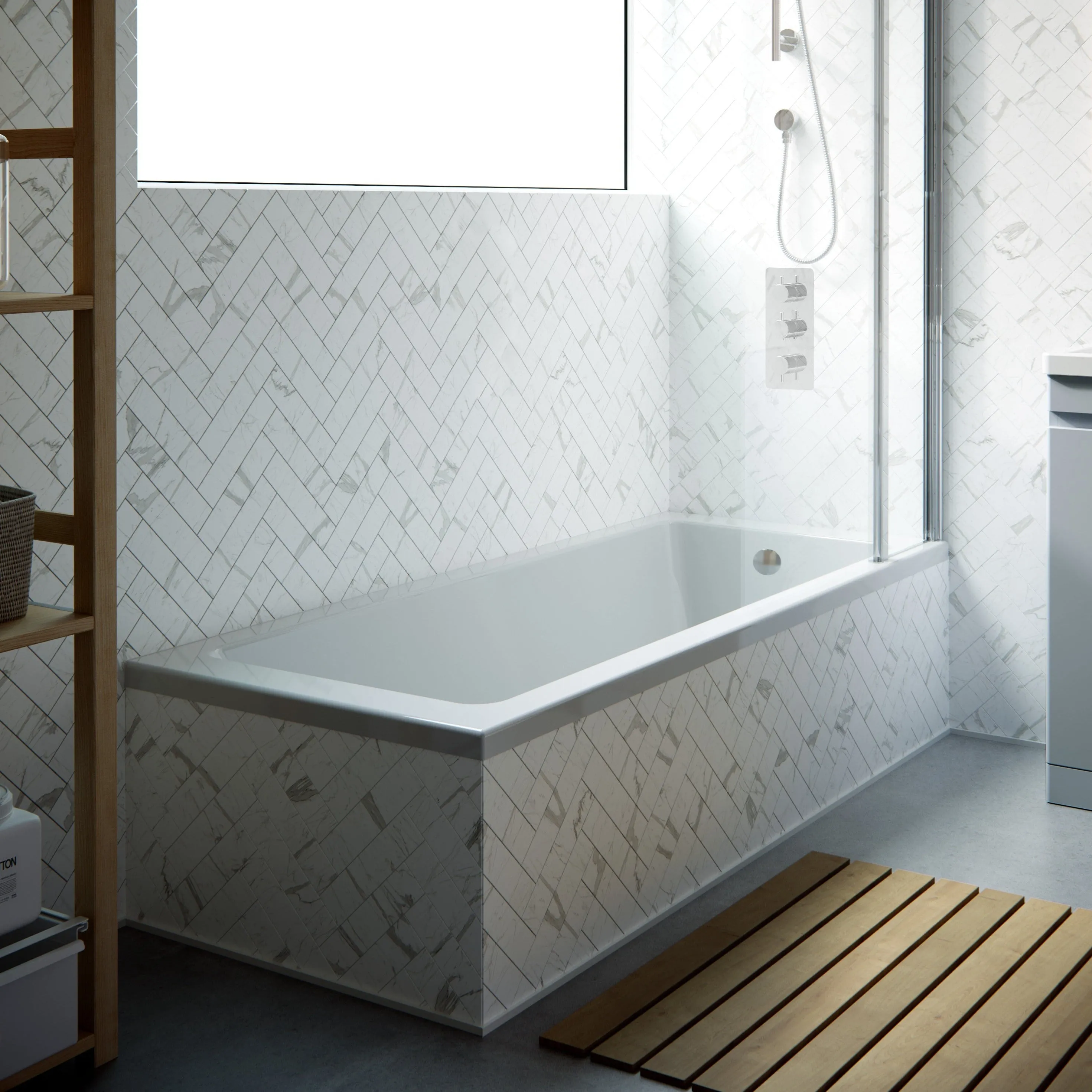 Single Ended Bathtub - 1700 x 750 | Saneux Stetson