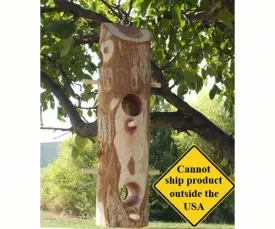 Suet Log with Perches