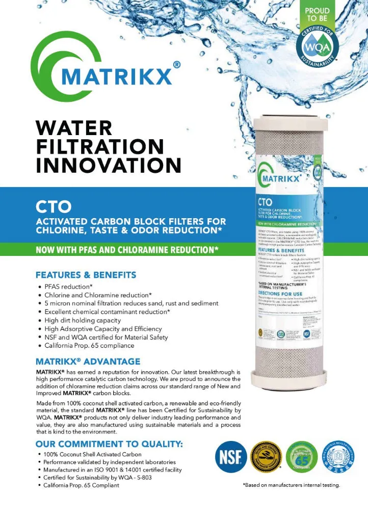 Town Mains Water Double Benchtop Countertop Chlorine Chemical Filters