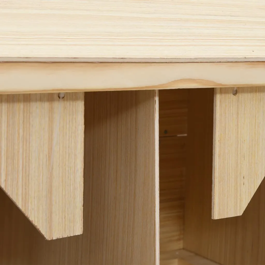 vidaXL Chicken Laying Nest 4 Compartments 106x40x59 cm Solid Pine Wood